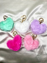 Load image into Gallery viewer, Heart Puff Keychain

