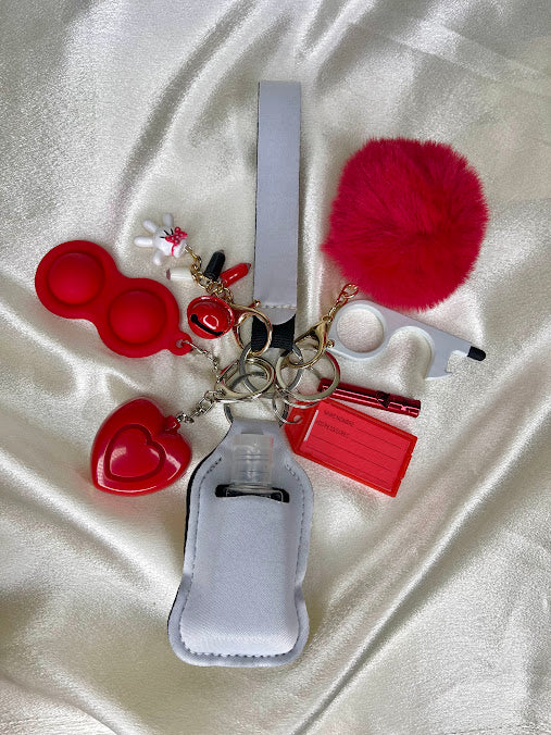 RED HEART Kids Self Defense Keychain